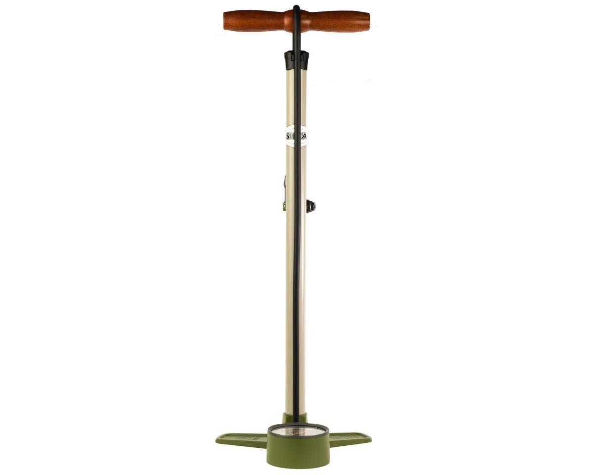 Silca Terra Floor Pump (Green/Tan)